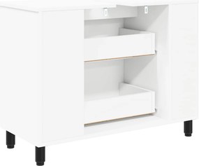 vidaXL Έπιπλο μπάνιου Λευκό 80 x 35 x 60 cm Επεξεργασμένο Ξύλο
