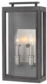 Φανάρι Απλίκα Φωτιστικό Τοίχου 2xE14 IP44 Sutcliffe Quintiesse Elstead Lighting-QN-SUTCLIFFE-M-AZ-Μαύρο QN-SUTCLIFFE-M-AZ