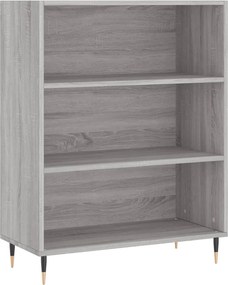 vidaXL Ντουλάπι Γκρι Sonoma 69,5 x 34 x 180 εκ. Επεξεργασμένο Ξύλο