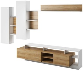 Σύνθετο σαλονιού Oak-Leuko Fusiko