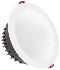 Χωνευτό LED Panel Downlight Φ22cm 42W IP20 2700K Λευκό 60196 Globostar 60196 Λευκό