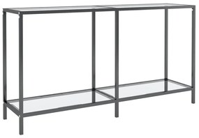 vidaXL Τραπέζι Κονσόλα Διαφανές 140 x 35 x 75,5 εκ. από Ψημένο Γυαλί