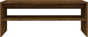 vidaXL Τραπεζάκι Σαλονιού Καφέ Δρυς 100x40x40 εκ. Επεξεργασμένο Ξύλο