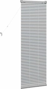 vidaXL Βενετσιάνικες Ρόδες Ασημί 130 x 45 εκ Αλουμίνιο