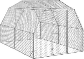 vidaXL Chicken Run 2,5x4x2,25 m Γαλβανισμένος χάλυβας