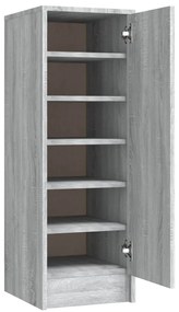 vidaXL Παπουτσοθήκη Γκρι Sonoma 32x35x92 εκ. από Επεξεργασμένο Ξύλο