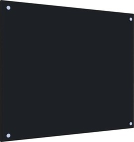 vidaXL Πλάτη Κουζίνας Μαύρη 70 x 60 εκ. από Ψημένο Γυαλί