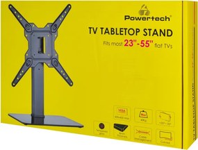 POWERTECH επιτραπέζια βάση τηλεόρασης PT-1281, 23-55", έως 40kg
