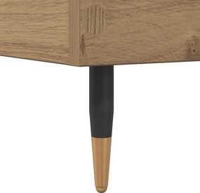 vidaXL Σκελετός Κρεβατιού Artisan Δρυς 80 x 200 cm Επεξεργασμένο Ξύλο