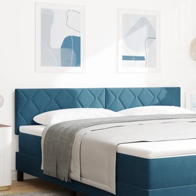 vidaXL LED Κεφαλάκι Διαμαντένια Μπλοκ Σχεδίασης Σκούρο Μπλε 180 εκ Βελούδο
