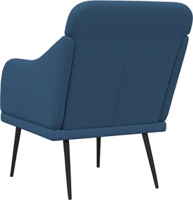 vidaXL Πολυθρόνα Μπλε 63 x 76 x 80 εκ. Υφασμάτινη
