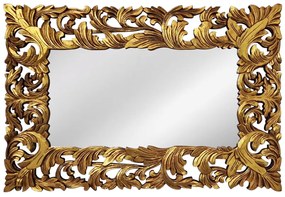 Artekko Mirroki Ξύλινος Χρυσός Σκαλιστός Καθρέπτης Τοίχου (150x100)cm - 667-4030-A - 667-4030-A