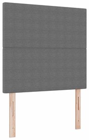 vidaXL Κεφαλάρι Ρυθμιζόμενο Ύψος Ανοιχτό γκρι 80 cm Ύφασμα Ριμπ