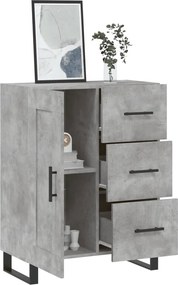 vidaXL Ντουλάπι Γκρι Σκυροδέματος 69,5x34x90 εκ. Επεξεργασμένο Ξύλο