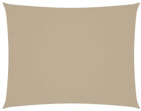 vidaXL Πανί Σκίασης Ορθογώνιο Μπεζ 6 x 7 μ. από Ύφασμα Oxford