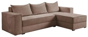 Corner Sofa - Bed Luna Brown 276x175x83 cm