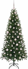 vidaXL Τεχνητό Χριστουγεννιάτικο Δέντρο Πράσινο 180 cm ΠΕ και PVC