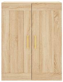 vidaXL Ντουλάπι Sonoma δρυς 69,5 x 34 x 180 εκ. από Επεξεργασμένο Ξύλο