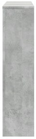 vidaXL Κάλυμμα Καλοριφέρ Γκρι Σκυροδέματος 175x20x82 εκ. Επεξ. Ξύλο