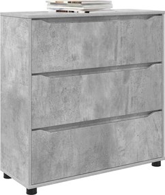 vidaXL Ντουλάπι αποθήκευσης Σκυρόδεμα Γκρι 80 x 31 x 81 εκ