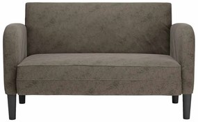 vidaXL Καναπές Loveseat Σκούρο Γκρι 110 εκ. Συνθετικό δέρμα