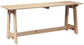 vidaXL Εξωτερικός πάγκος Καφέ 119 x 35 x 47 εκ. Στερεό ξύλο πεύκου