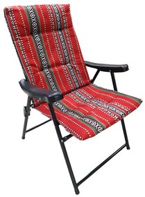 Πτυσσόμενη καρέκλα camping - 1297-50 - 100014 - Red