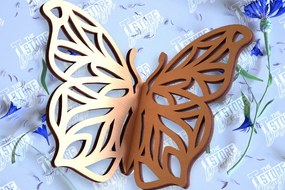 Σετ των 2 Intra απο ξύλο plywood 3mm-4mm πάχος 3D πεταλούδα | Summer Design | CNC Δίασταση 30x20 cm INTRAFABR-98268724