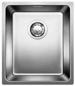 Blanco Andano-U 340-U Inox Λείος Νεροχύτης Υποκαθήμενος με 1 Γούρνα 38x44 cm