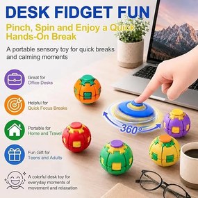 Μπαλάκι Antistress - Press and Spin Fidget - 564568