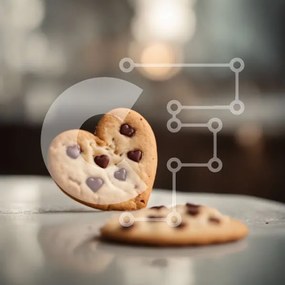 Σετ των 2 Intra Συλλεκτικό Ξύλινο Παζλ Plywood 4mm - Μπισκότα σοκολάτας σε σχήμα καρδιάς Σε Ξύλινο Κουτί - Διαστάσεις: 10x10 cm – 25 κομμάτια