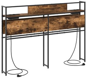 vidaXL Κεφαλάρι Αποθήκης Καπνιστή δρυς 135 cm Επεξεργασμένο ξύλο