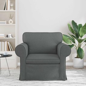 vidaXL Καναπές Σκούρο Γκρι