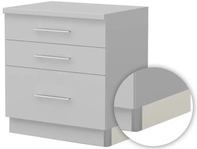 Πλαϊνή μπάζα κουζίνας JL Universal SB-Ivory