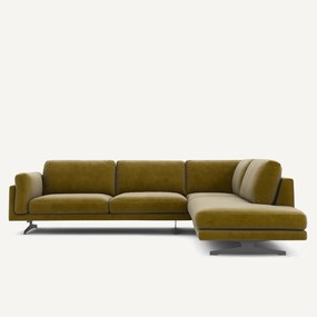 Γωνιακός καναπές από βελούδο, Cesar