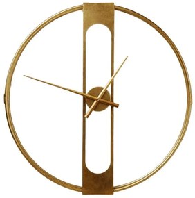 Ρολόι Τοίχου Clip Gold Ø60cm 60x10x60εκ - Χρυσό