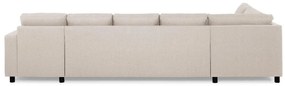 Γωνιακός Καναπές Scandinavian Choice C157, Ανοιχτό καφέ, 344x199x80cm