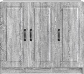 vidaXL Πλαϊνό γραφείο Γκρι Sonoma 89 x 34,5 x 77 εκ.
