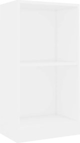 vidaXL Βιβλιοθήκη Λευκή 40x24x75 εκ. από Επεξ. Ξύλο