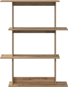 vidaXL Ράφι Τοίχου Artisan Δρυς 100 x 20 x 126 εκ. Επεξεργασμένο Ξύλο