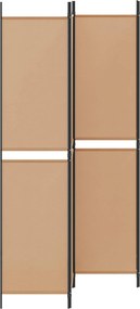 vidaXL Διαχωριστικό Δωματίου 4 Πάνελ Μπεζ 200 x 220 cm Ύφασμα