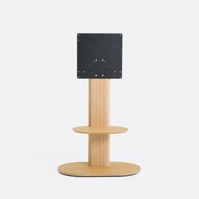 Έπιπλο τηλεόρασης με βάση, από επένδυση δρυ, GENNA