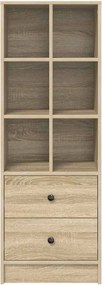 vidaXL Highboard με συρτάρι Δρύς Sonoma 45,5 x 34 x 127 εκ
