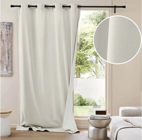 Κουρτίνα Chenille Douceur d'intérieur - 140x260cm - Λευκό