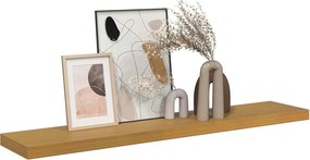 vidaXL Ράφι Τοίχου Επιτοίχιο Μπεζ 120 x 23,5 x 3,8 cm