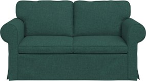 vidaXL Καναπές Σκούρο Πράσινο