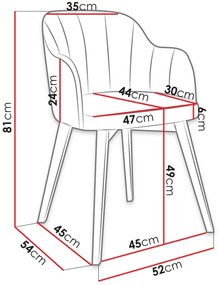 Καρέκλα Bene S105-Mple