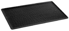 Πιατέλα Σερβιρίσματος Wavy Matte Mlb534K18-6 53Χ32,5cm Black Espiel Μελαμίνη