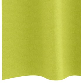 vidaXL Κουρτίνες με κουρτίνες 2 pcs Λαχανί 225 x 140 εκ. Πολυεστέρας