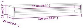 ΒΑΣΗ ΟΘΟΝΩΝ SONOMA ΔΡΥΣ 100 X 24 X 13 ΕΚ. ΑΠΟ ΜΟΡΙΟΣΑΝΙΔΑ 800336